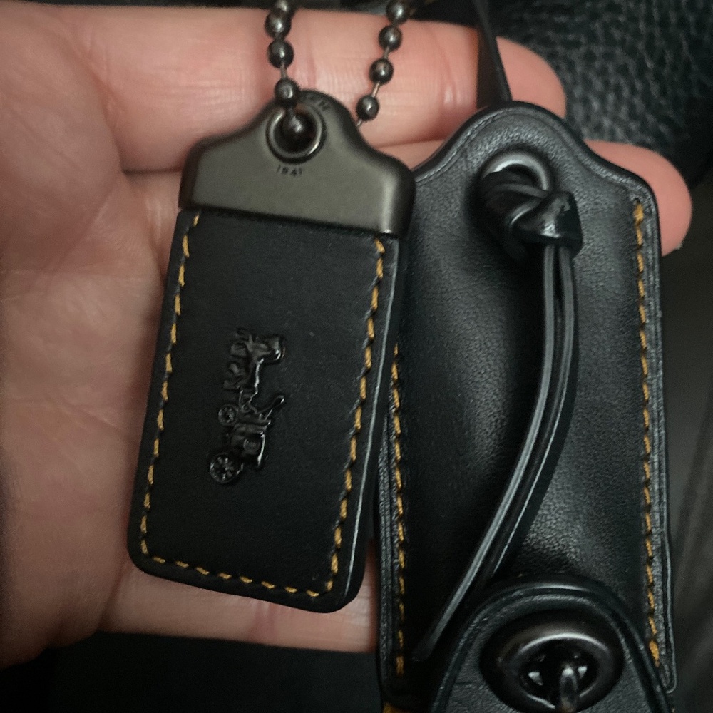 Coach Black Leather Rogue 1941 Satchel - Picture 16 of 16